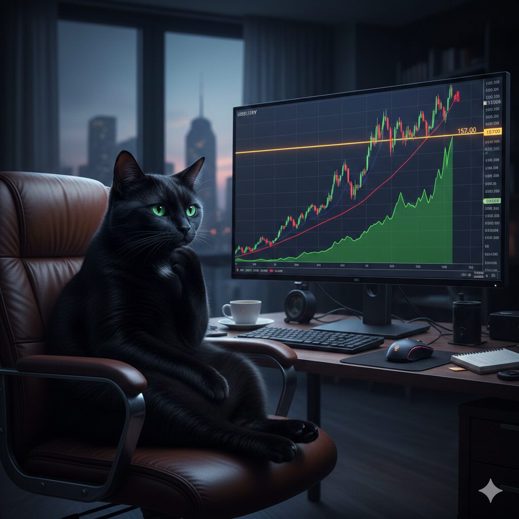 黒猫とチャート